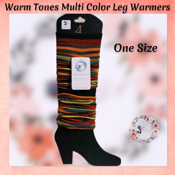 Accessories - 🆕Warm Tones Multi-Color Legwarmers